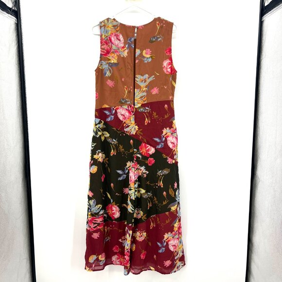 ASOS Floral Patchwork Sleeveless Wide Leg Jumpsuit Women's 10 - Picture 5 of 7